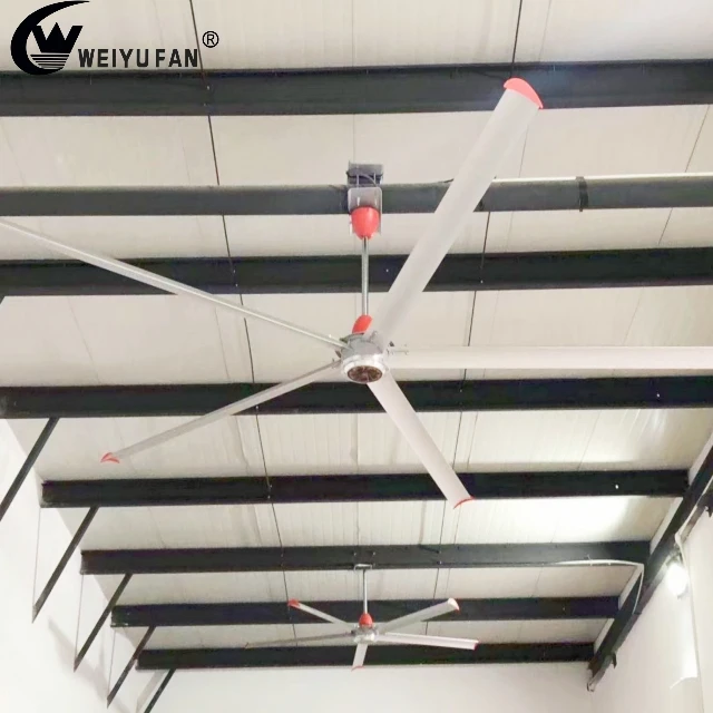 WEIYU 10FT большой бесщеточный промышленный вентилятор постоянного тока hvls, гигантский уличный потолочный вентилятор для использования с завода