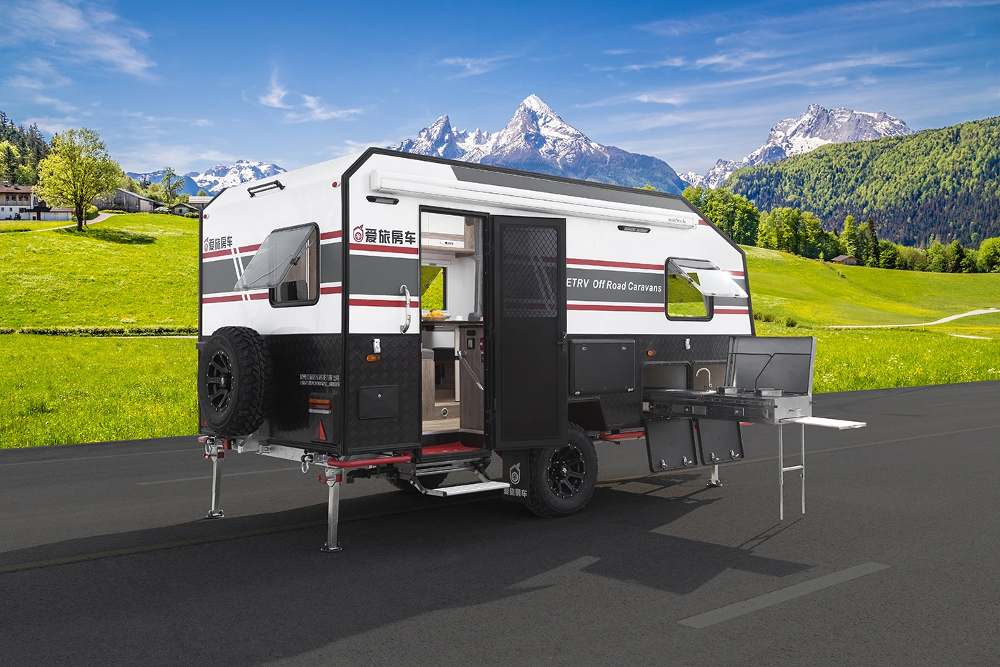 China Manufacturers Very Practical Rv Camper Equipment rv trailer caravan travel trailer camper