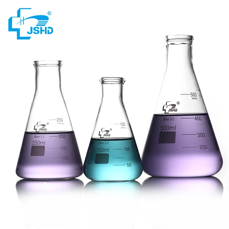  Прямые поставки от производителя бесплатные образцы коническая колба erlenmeyer объемом 2000