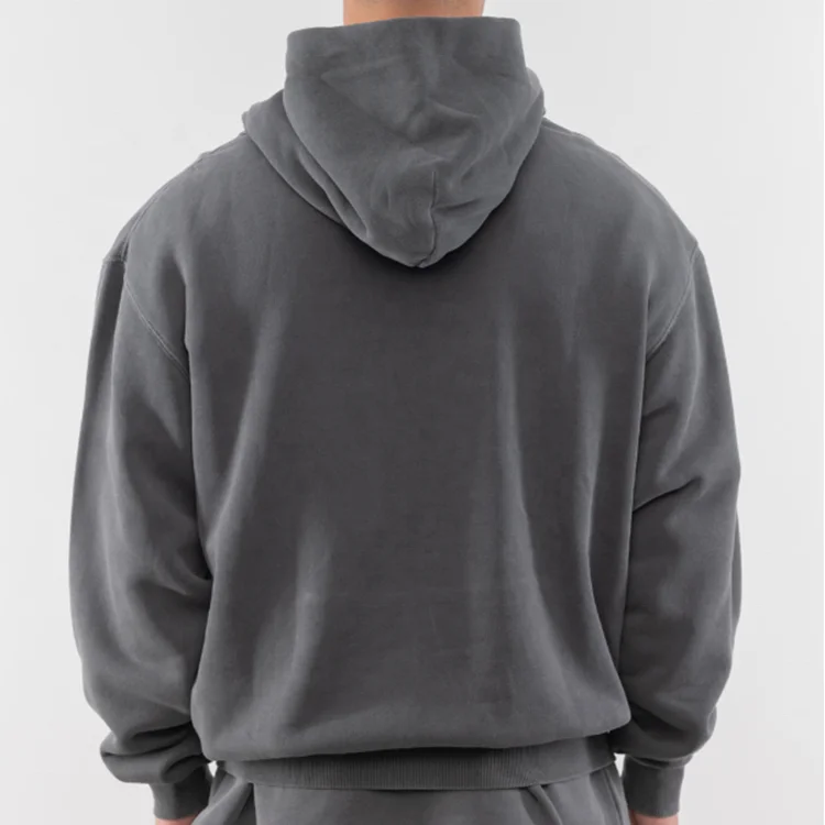 Wholesale 100% Cotton Heavyweight 465g French Terry Mens Vintage Acid Washed Oversized Hoodies