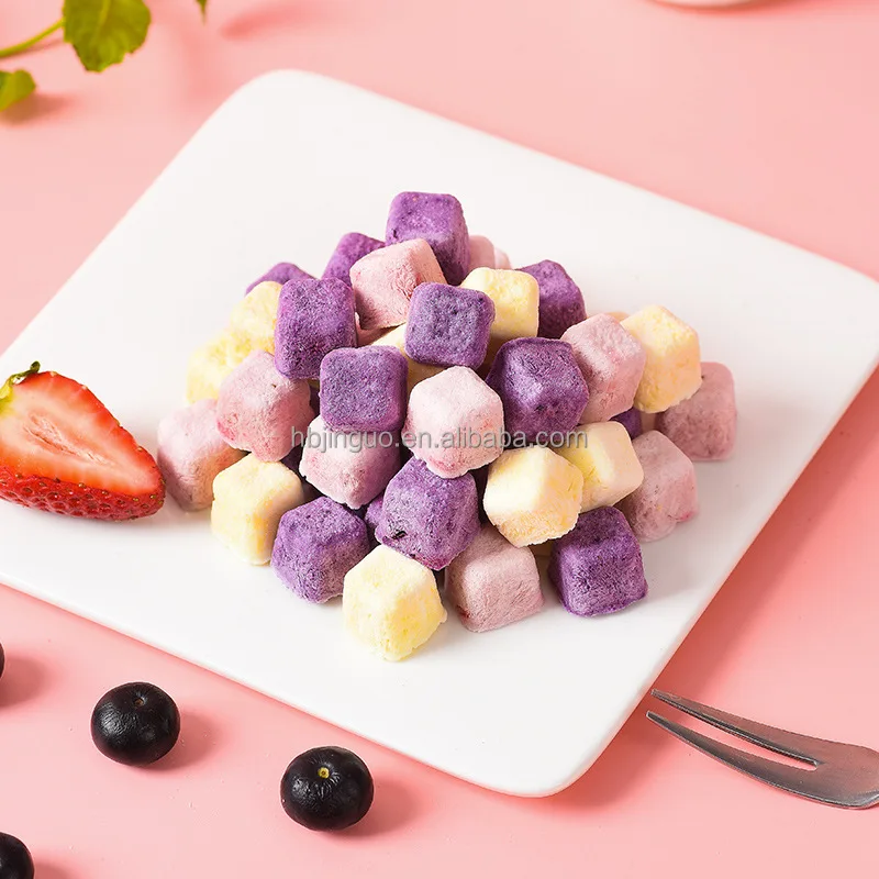 Chinese Popular Snacks Multi Flavor Frozen Dried Yogurt Block Exotic Snacks Dried Fruit Yogurt Milk Block