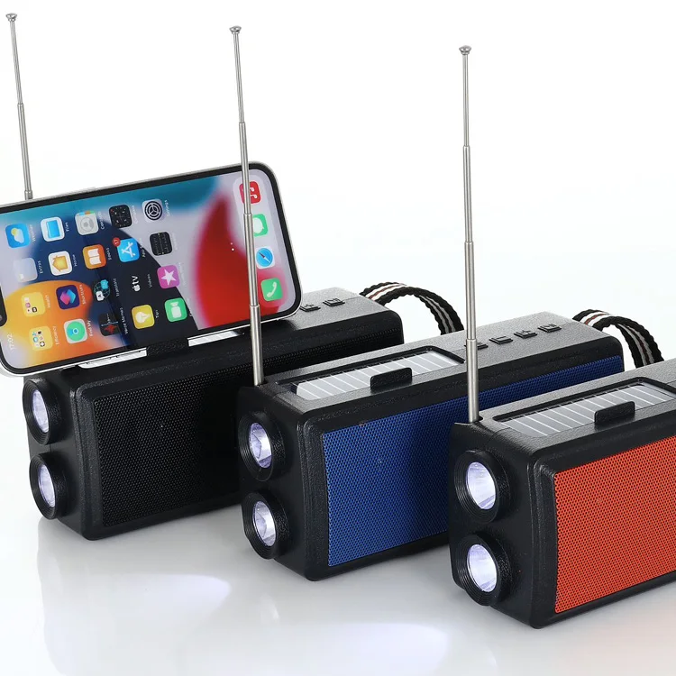 Ai157 африканская Солнечная колонка, наружный динамик, водонепроницаемый портативный Колонный громкоговоритель с TF-картой, FM-радио