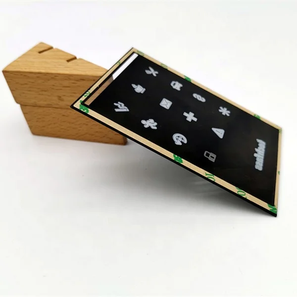 0.5mm 0.7mm 1mm 2mm tempered silk screen printing glass panel for touch screen