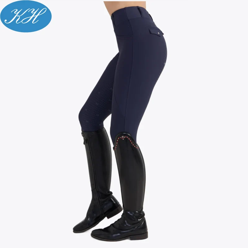 Recycled Fabric Equestrian Clothing Manufacturer Knee Patch Silicone Breeches Jodphur For Horse Racing