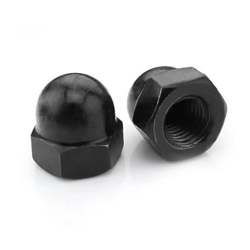 Cap Shaped External Hex Drive Carbon Steel Nuts DIN1587