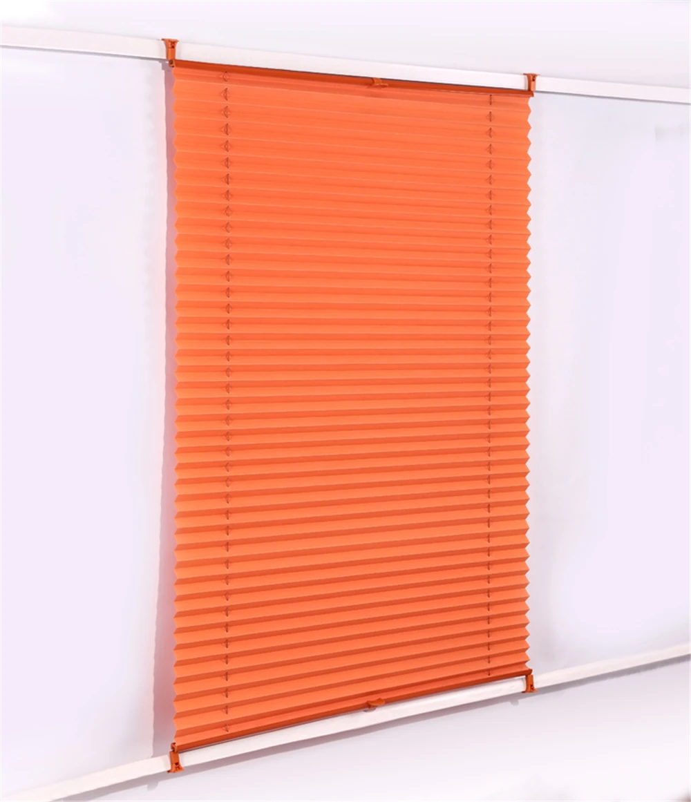 Ready Made Folding Fabric  Pleated Shades Curtains