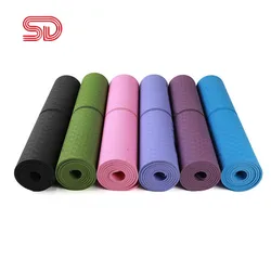 Гимнастический спортивный коврик из ПВХ для похудения и фитнеса, женский спортивный коврик для йоги