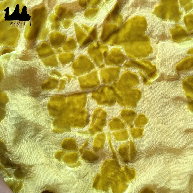 
New design burnout silk jacquard velvet fabric wholesale 