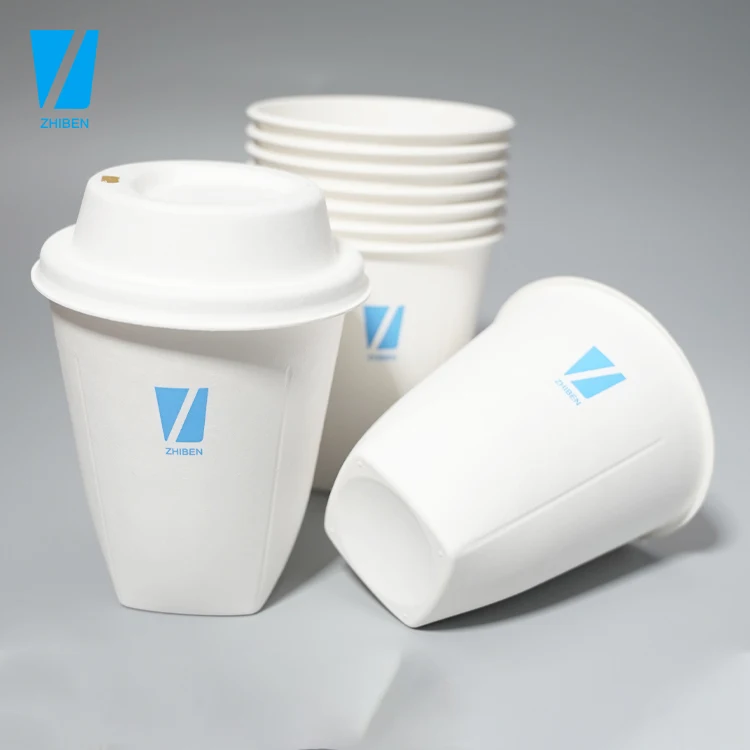 Customize Logo Design Paper Cup 6 8 10 12 16 OZ Single Double Paper Coffee Cups With Disposable Paper Cup
