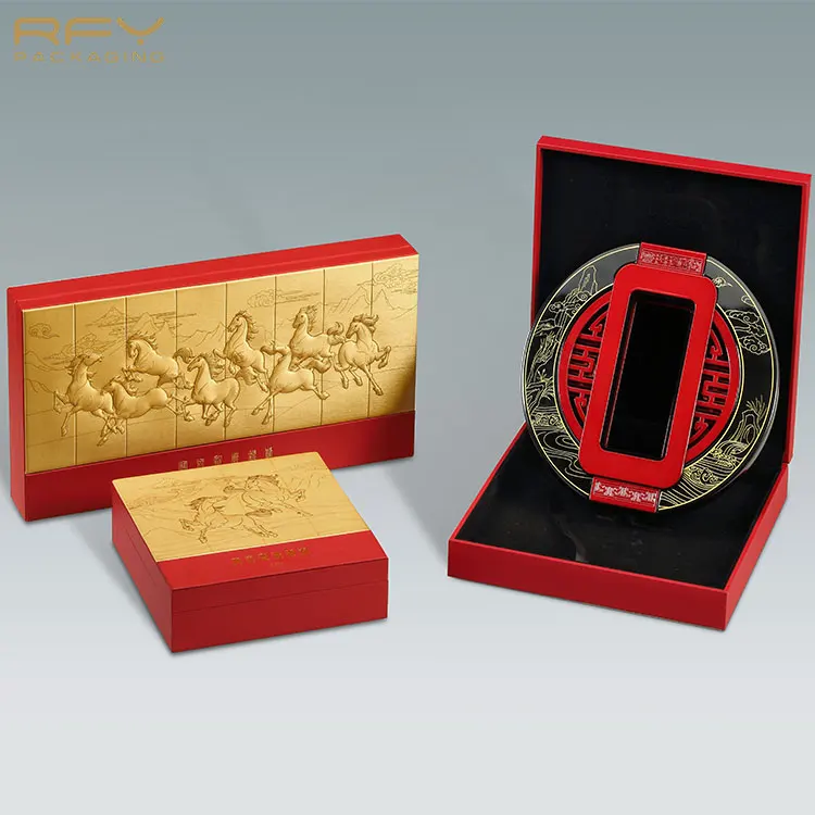 Factory Supply Personalized Anniversary Custom Award Box Coin Box Wooden Trophy For Competition And Sports Meeting