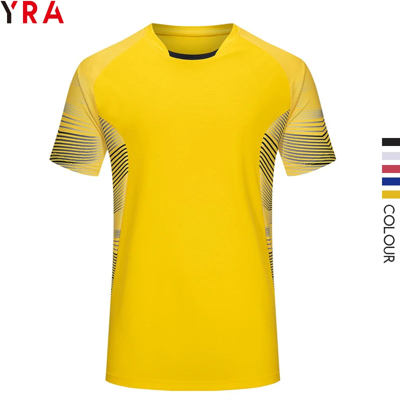 Football soccer quick dry t shirts tops training wear clothing cheap wholesale sports jerseys factory price men polyester jersey