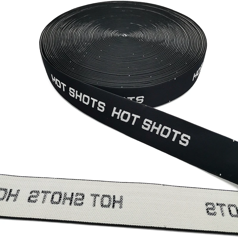 Computer jacquard elastic band English letter elastic ribbon wholesale headlamp belt waistband accessories belt