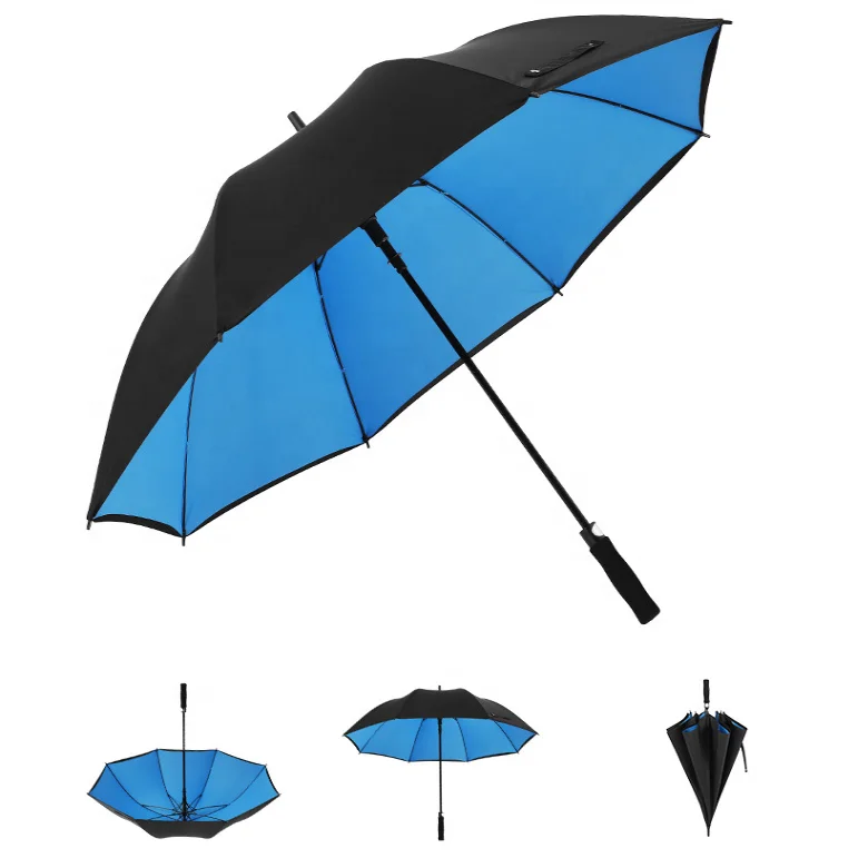 Extra Large Windproof Vented Golf Umbrellas With Logo Prints