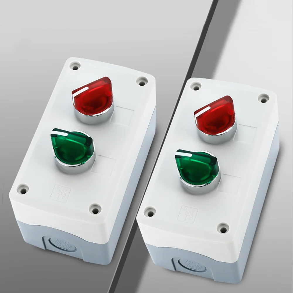 YIJIA 22MM XB2 rotary selector switch 2/3 position latching with green red led light