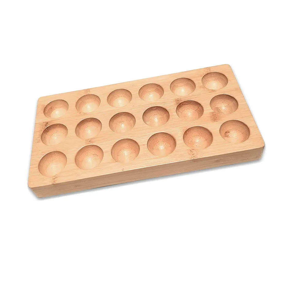 
Eco Bamboo Wooden Egg Tray Bamboo Egg Rack for18 eggs 