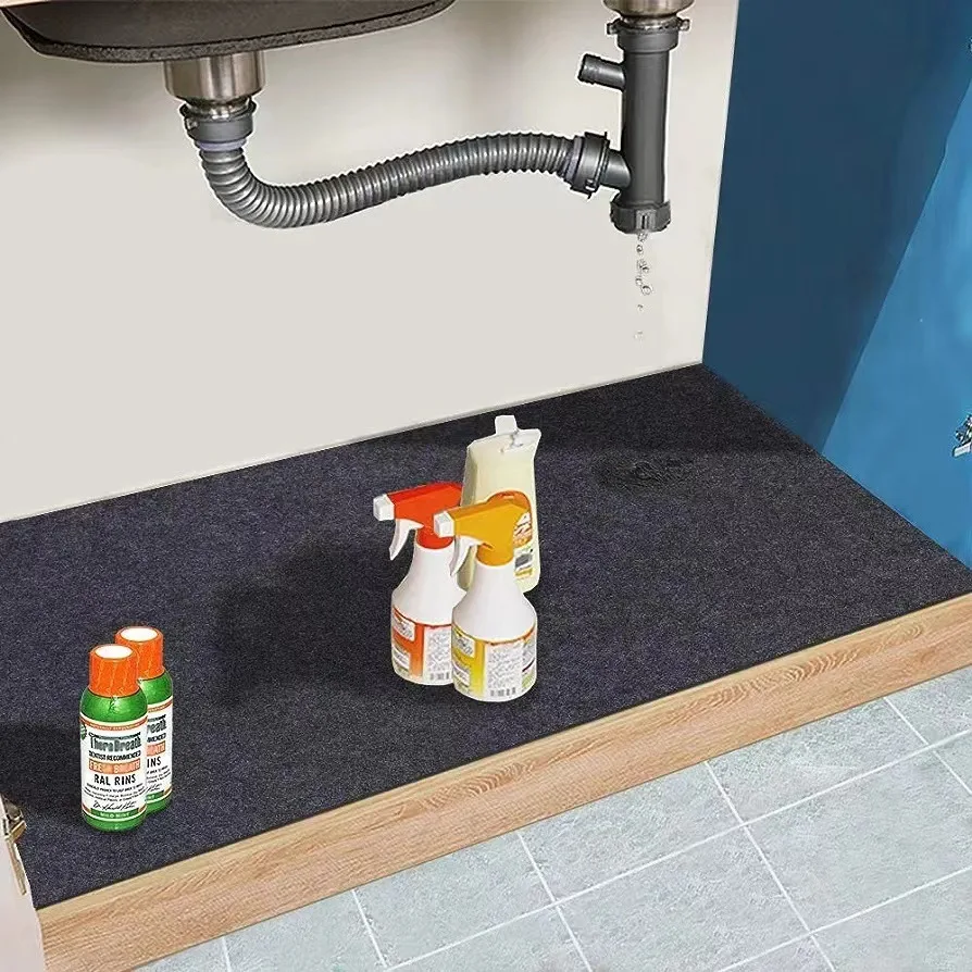 Kitchen Bathroom Cabinet Mat Drawer Liner Pad Waterproof Cabinet Protection Mat Under Sink Mat