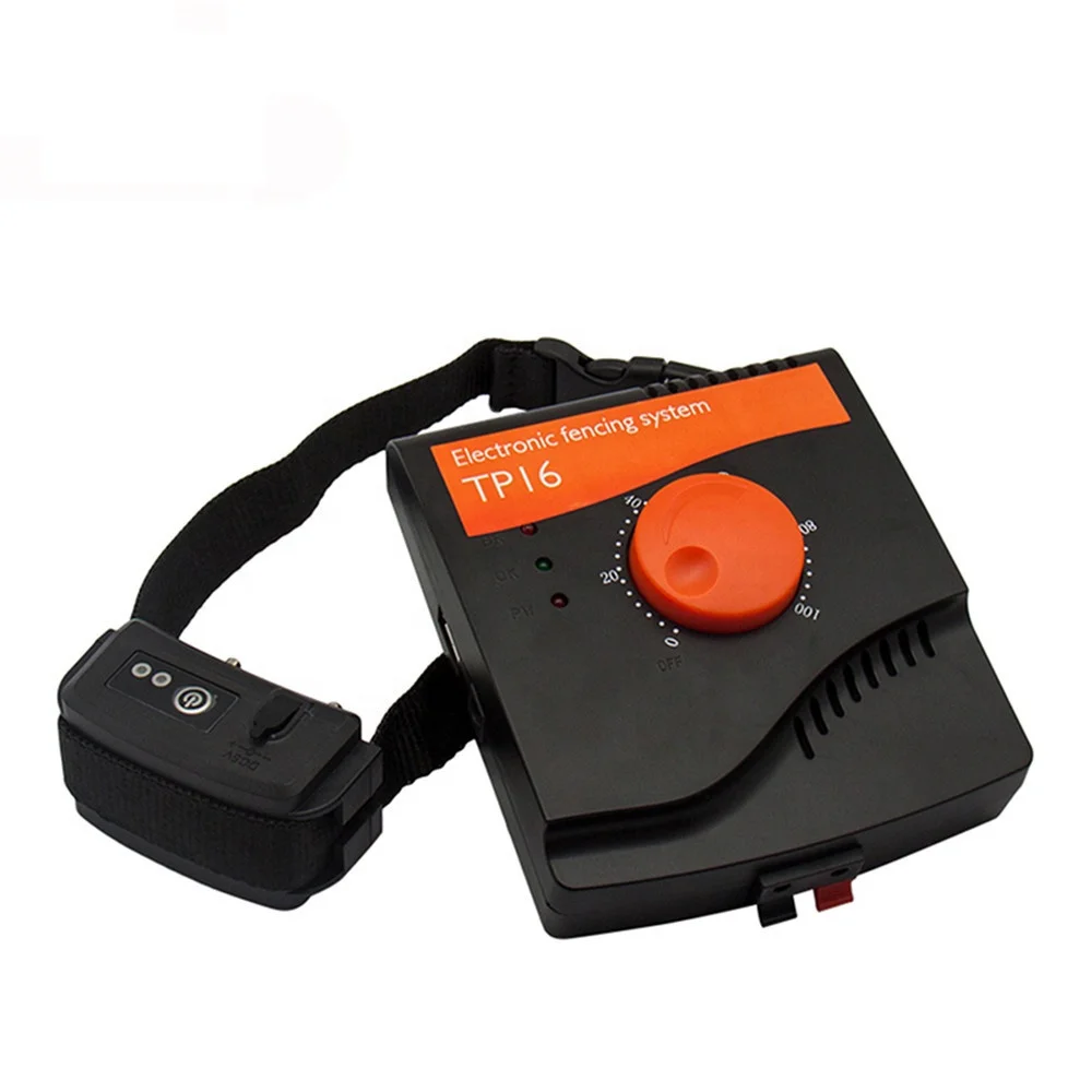 2023 Top Hot TP-16 Wireless Electric Dog Electric Fence Shock Collar, Waterproof Wireless Electric Large Sport Dog Fence System