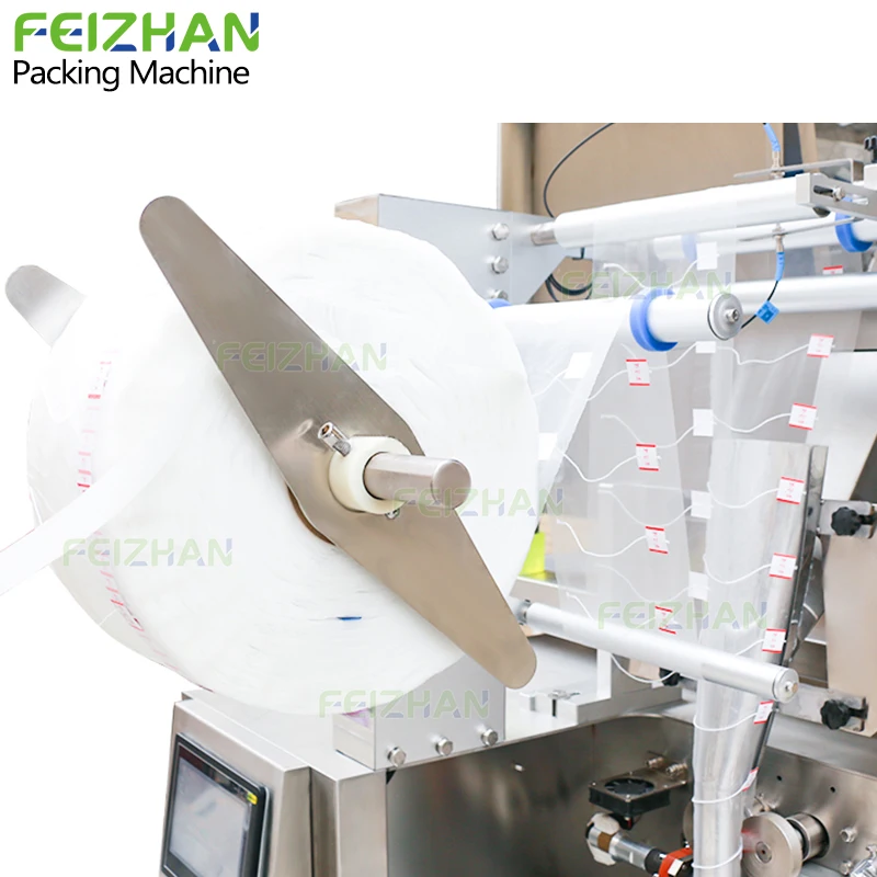 High Speed VFFS Weighing Filling Ultrasonic Sealing Scented Dip Tea Black Tea Bags Triangle Tea Bag Packing Machine