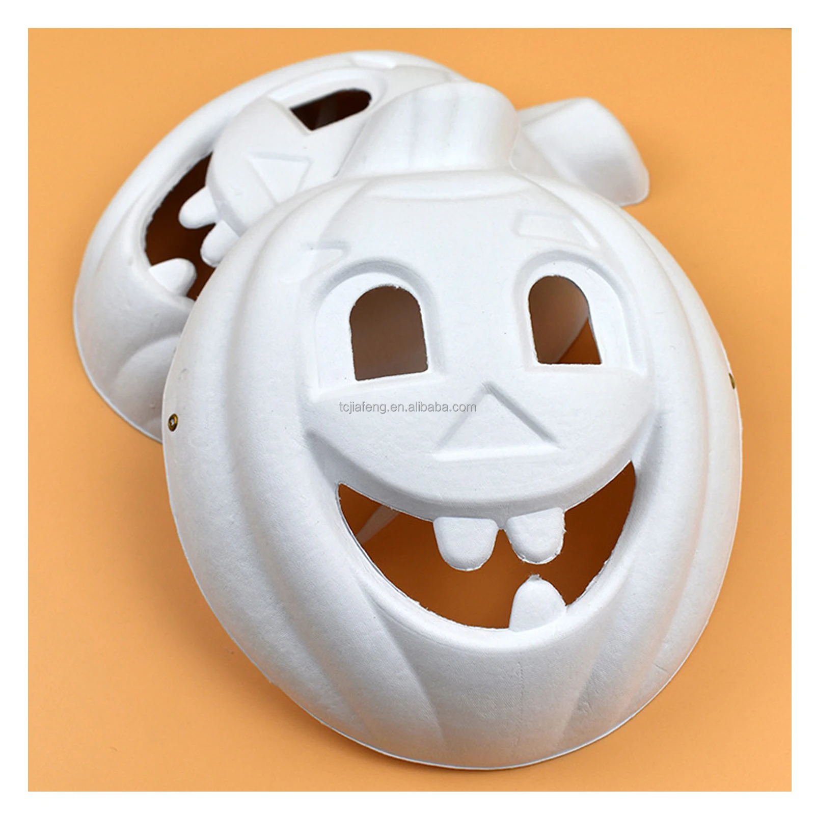 Artecho Halloween white paper face mask with coloring kit