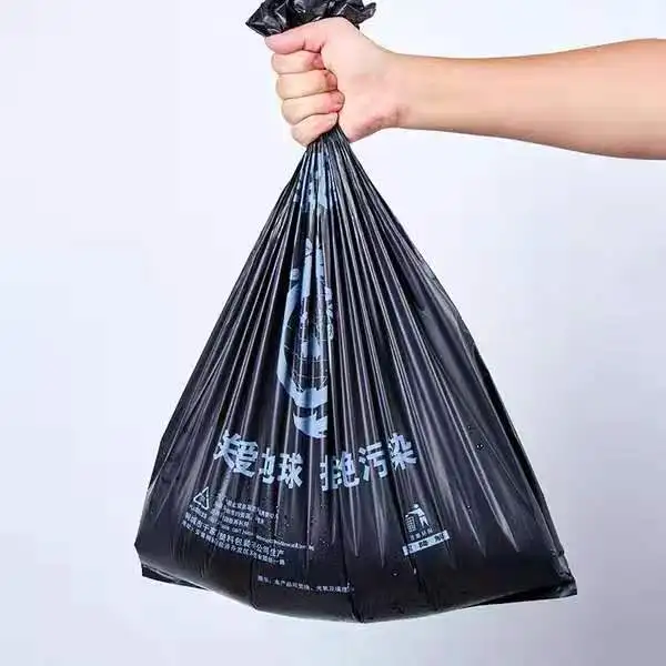 
eco friendly 100% biodegradable cornstarch trash bags compostable flat garbage bags 