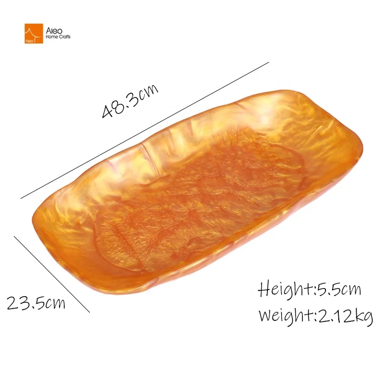 Contemporary Design Large Size Rectangular Champagne Ice Bucket Custom Branding in Pearlized Gold Color for Bar Chiller