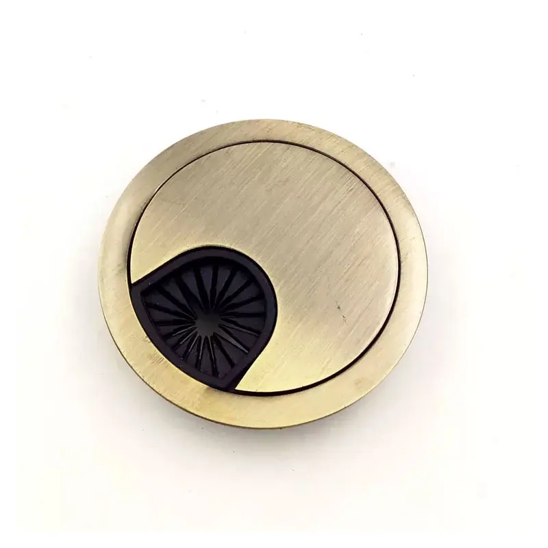 60mm Round Office Grommet Computer Desk Metal Grommets Wire Cable Hole Round Covers Line Box