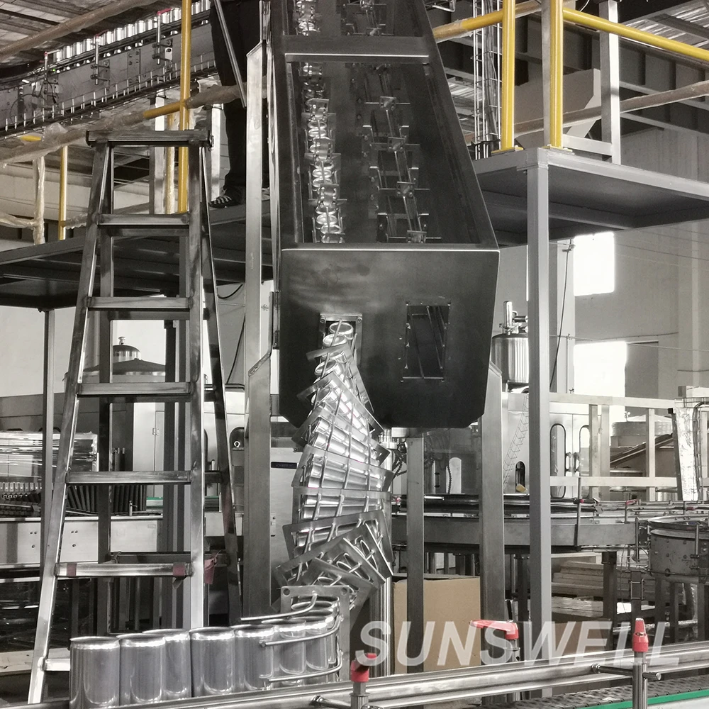 Aluminum tin can automatic filling machine soft drink production line