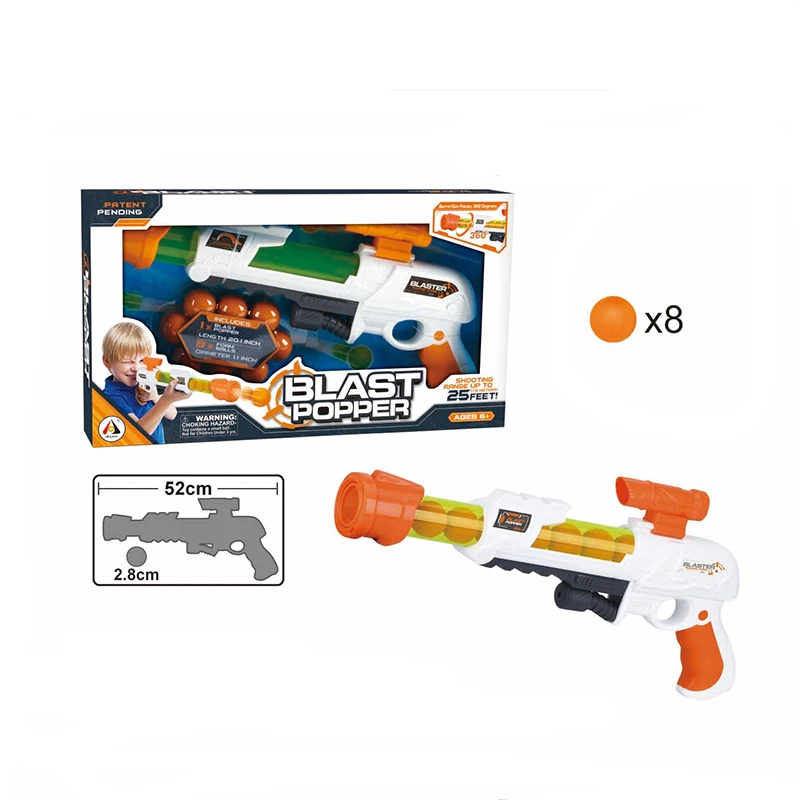 Blast Popper Gun Foam Ball Popper Air Guns & Targets Shooting Game Toy for Kids