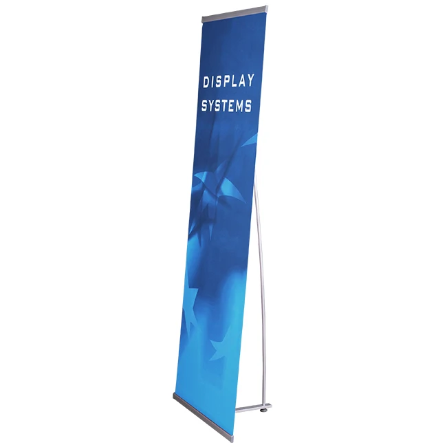 Factory  Portable Easy Assemble Aluminum L Banner Stand with Customized Printing for Advertising Promotional Activities
