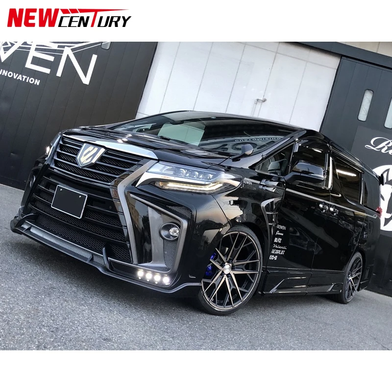 Replace the rear wing grille of the front and rear bumpers of Rowen body for Toyota alpha / Vellfire in 2018-2021