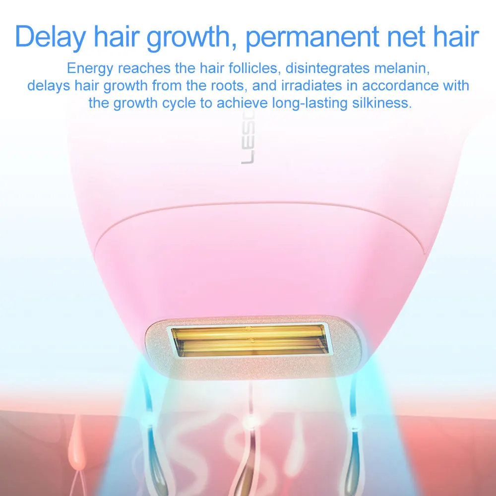 Lescolton Laser Hair Removal Devices Epilator Body Bikini IPL 350,000 Flashes Depilator Painless Electric Epilator Machine