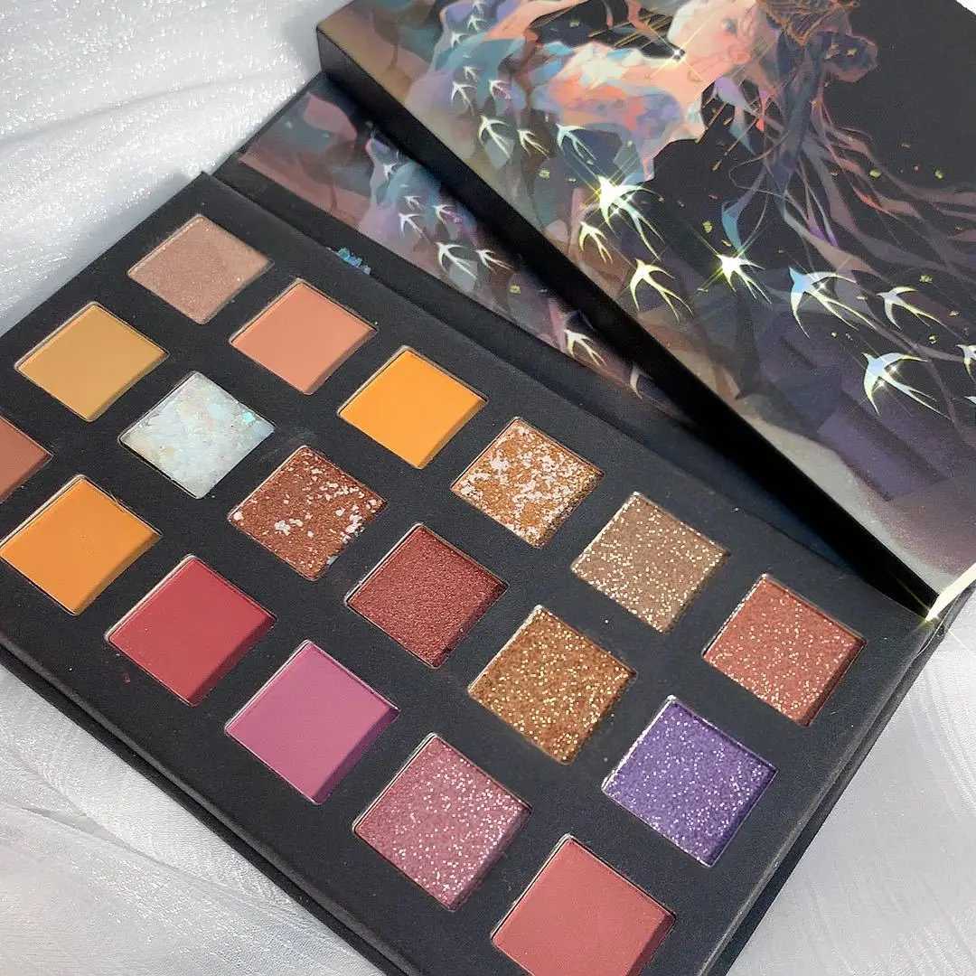 2021 Newest Factory Price Cartoon Chinese Styles Magnetic Eye Shadow Palette Crurlty Free Vegan Eyeshadow Pallets Wholesale