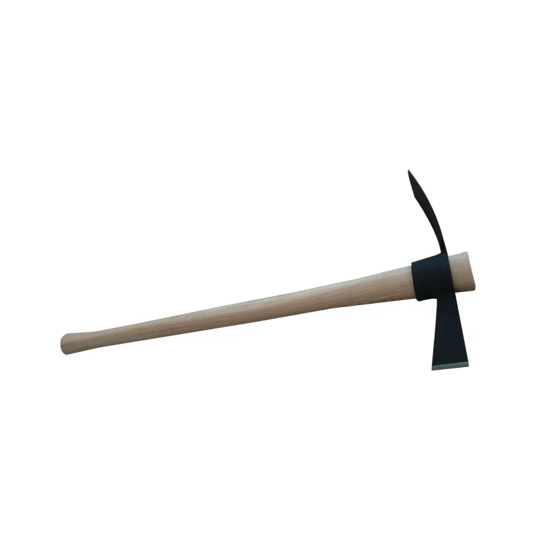 High quality Multifunctional Garden tools for farmer steel digging pick axe pick mattock with wood handle