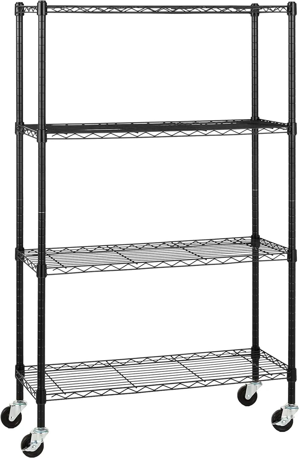 5 Wire Shelving Metal Storage Rack Adjustable Shelves Standing Storage Shelf bathroom boltless rack