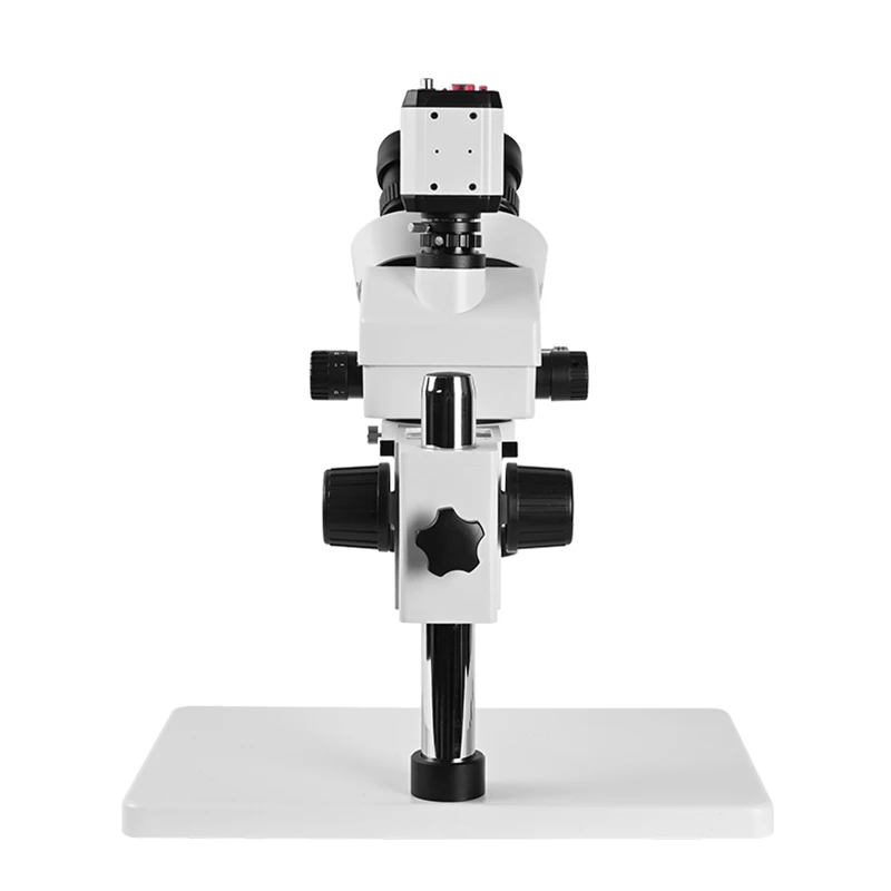 digital Trinocular Stereo Microscope zoom 7-45x + 1080P camera USB VGA CVBS + LED Ring Light +1/3 adapter OSL-523