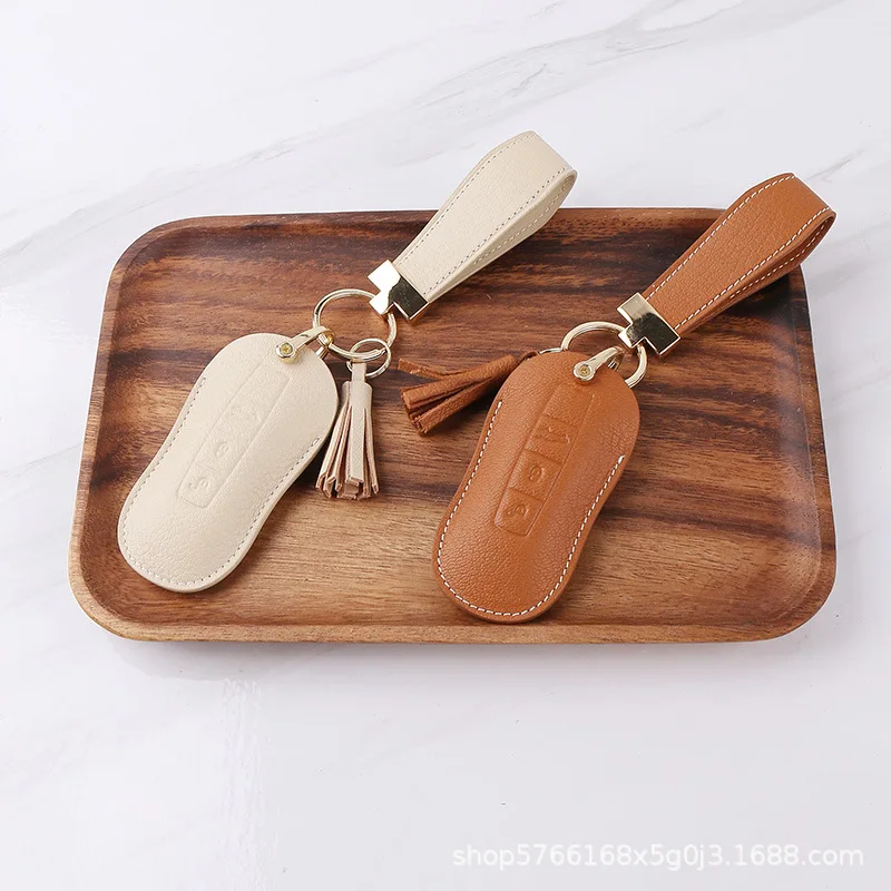 Hot Selling New Leather Car Key Cover For Porsche Panamera Cayenne 958 Macan 718 911 Boxster Cayman Car-styling Car Key Case