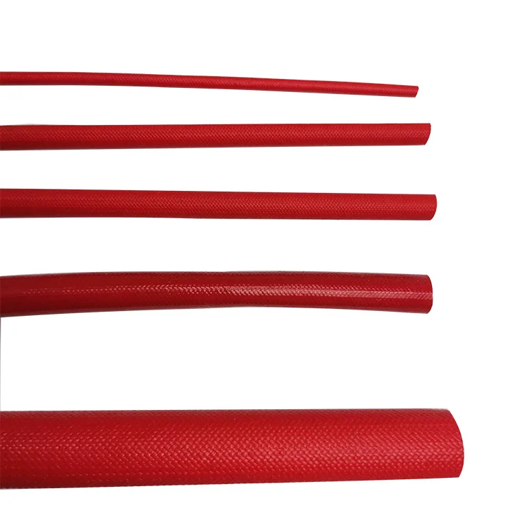 factory price high voltage motor winding vw-1 flame retardant materials insulation silicone coated fiberglass sleeve