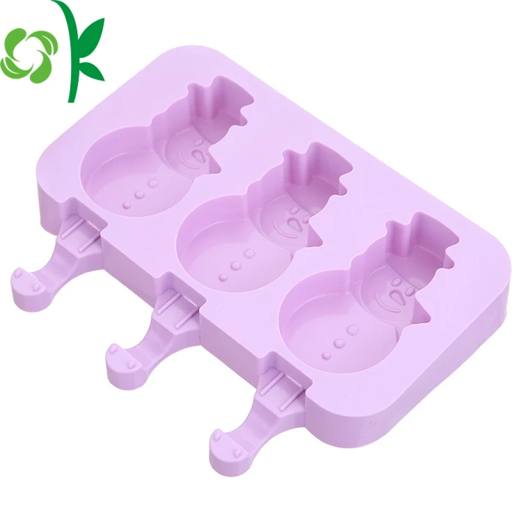 OKSILICONE Adorable Diy Ice-stick Multiform Cartoon Popsicle Mold  Silicone Ice Cream Mold Maker Set