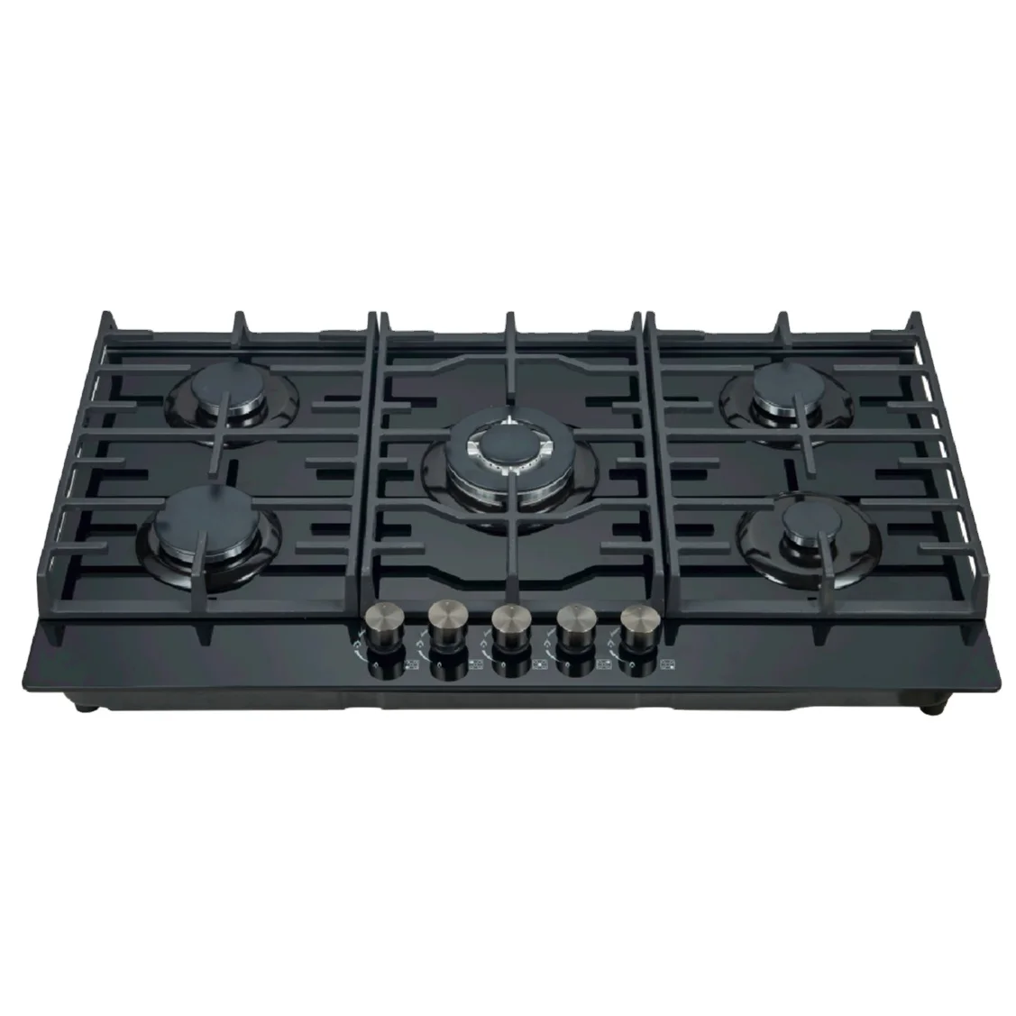 gas stove with 5 burners smart cooker commercial wok stove simple and novel design inbuilt hob