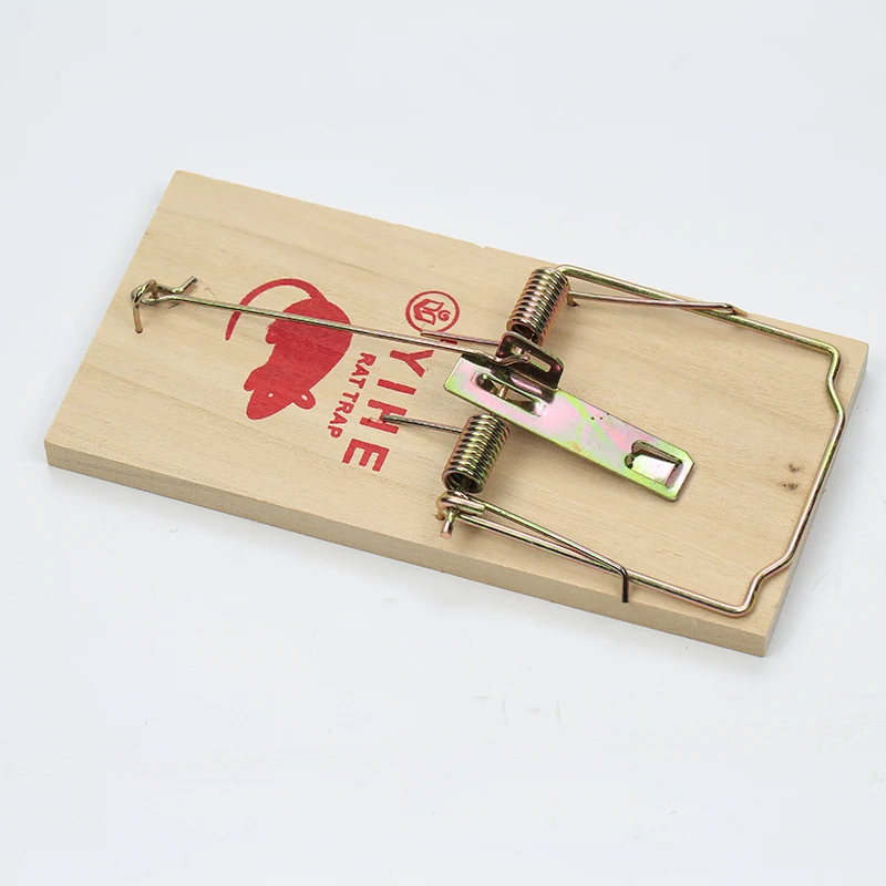 Pest Control Mouse Trap Wooden Rodent Catch Small Rats Mice Wood Mousetraps
