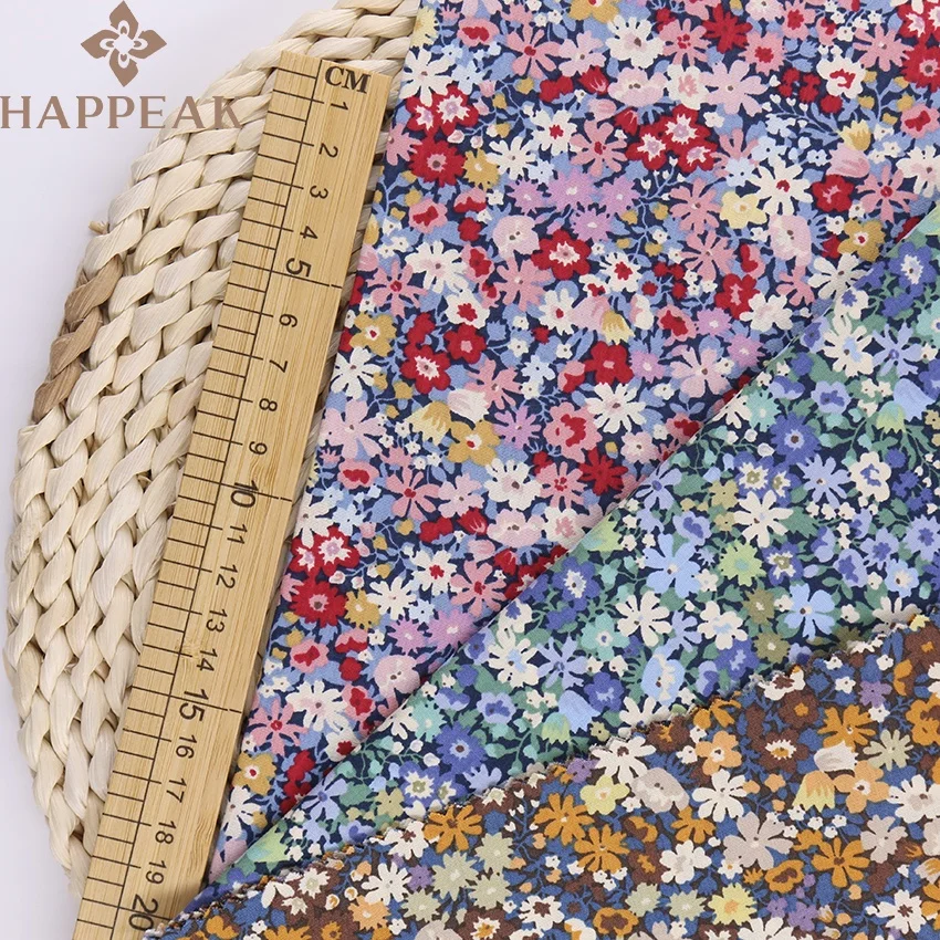 Free Sample Wholesale Fabric Poplin Cotton Floral Woven 100 Cotton Fabric Printing For Clothing