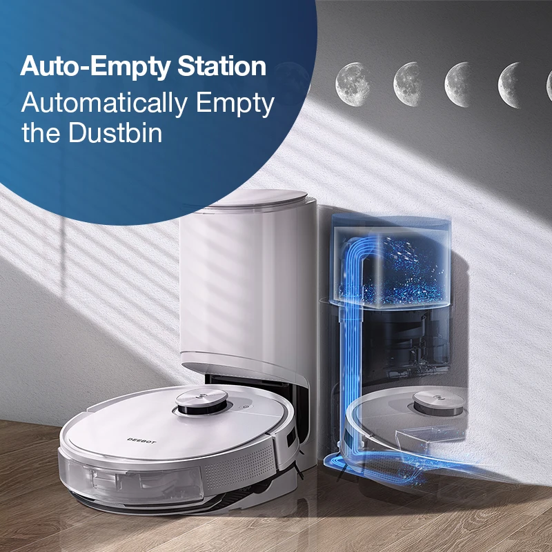 ECOVACS DEEBOT T9+ Clean Robot Floor Mopping And Vacuuming Smart Obstacle Avoidance Robot Vacuum Cleaner With Auto-Empty Station