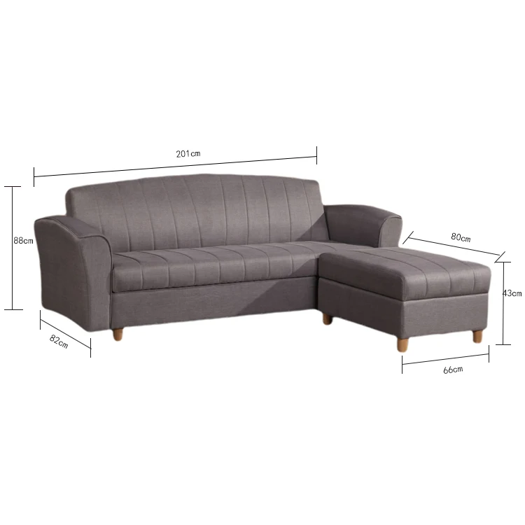 Stylish 3 Seater Sofa With Queen Chair Minimalist Modern Thick Cushion Sofa Single Apartment Sofa