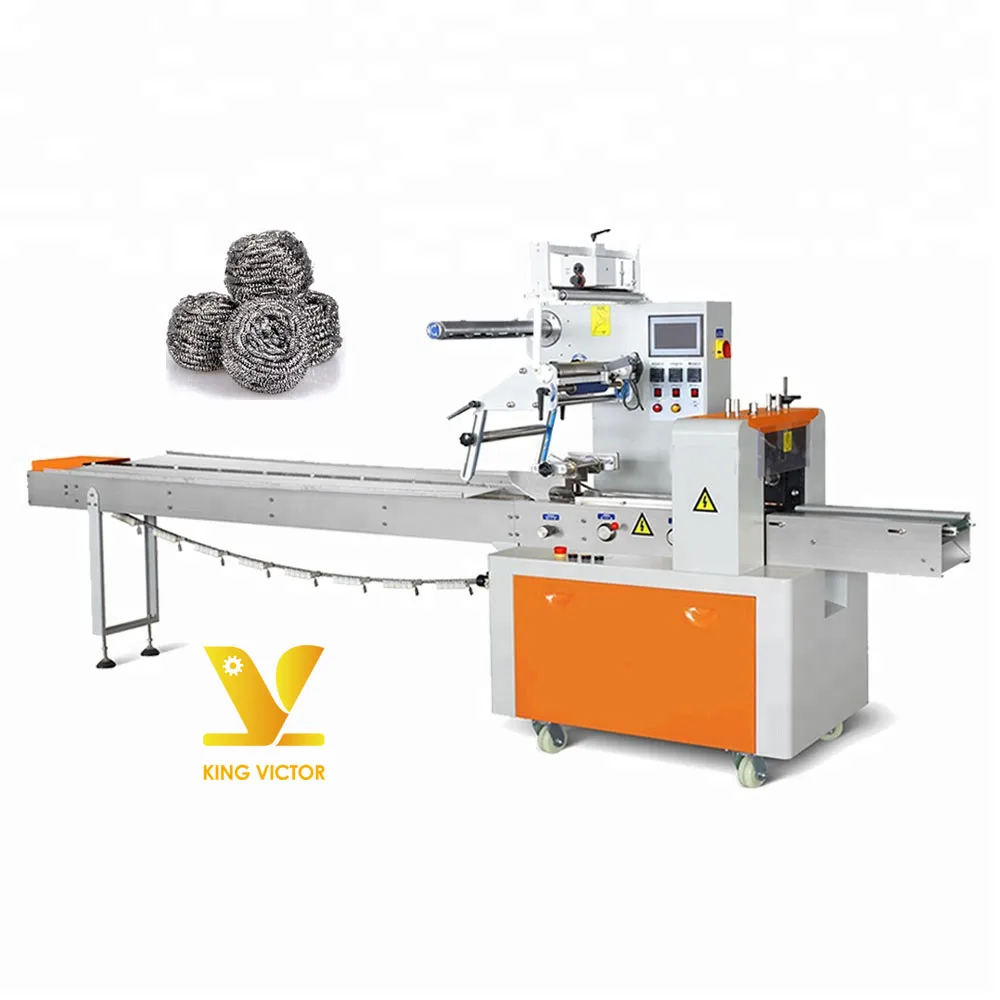 Automatic pouch packing machine for scourer small bags