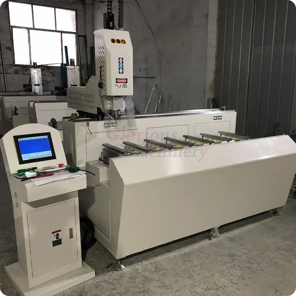 Single Head Aluminium Copy Router Window Frame Making CNC 3 Axis Drilling Machine
