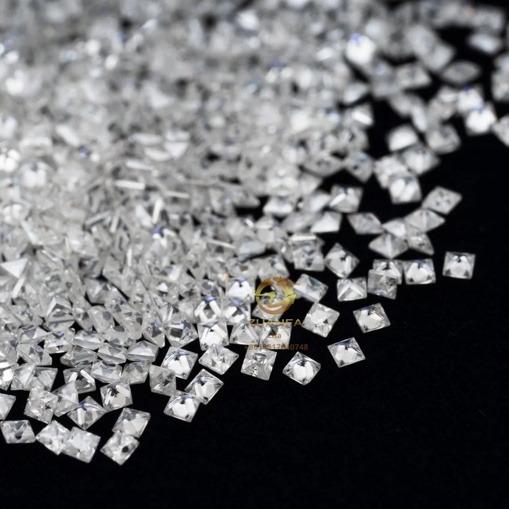 Wholesale top quality DEF color VVS clarity pass diamond tester princess cut gemstone loose moissanite