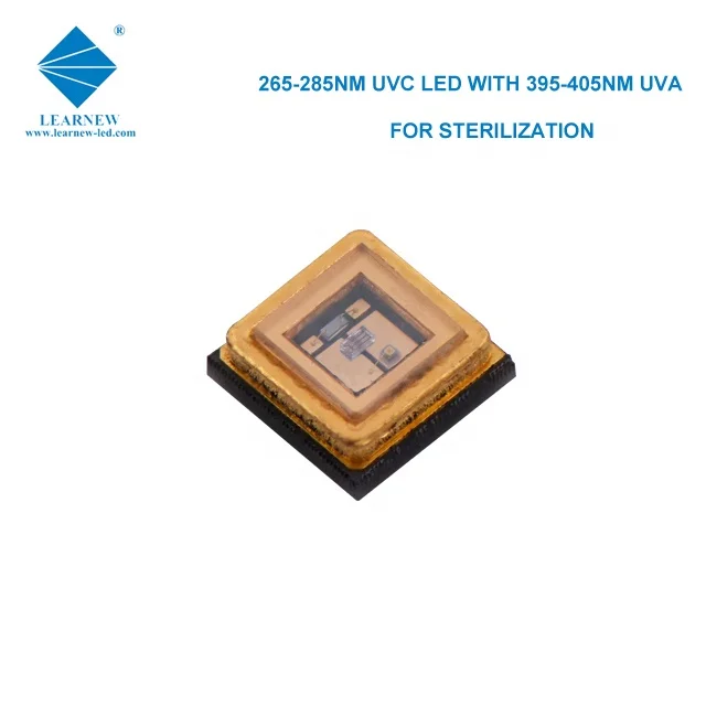 1w 0.5w 265-285nm 395-405nm 3535 uvc led high voltage led chip for water and air disinfection
