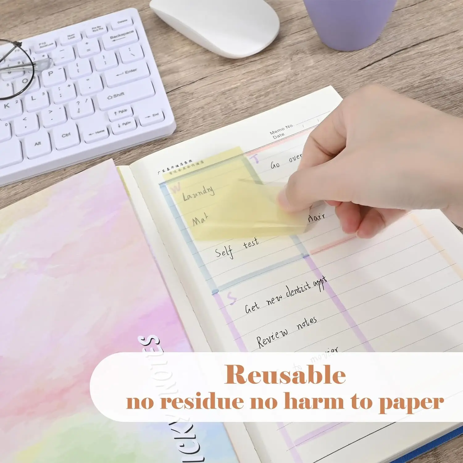 Custom Size Transparent sticky notes sticky notes writable sticky notes transparent