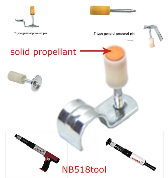 Factory Price  SPX Powered Pin roofing nails with Metal Pipe Clips   Powder Actuated Ceiling Clips