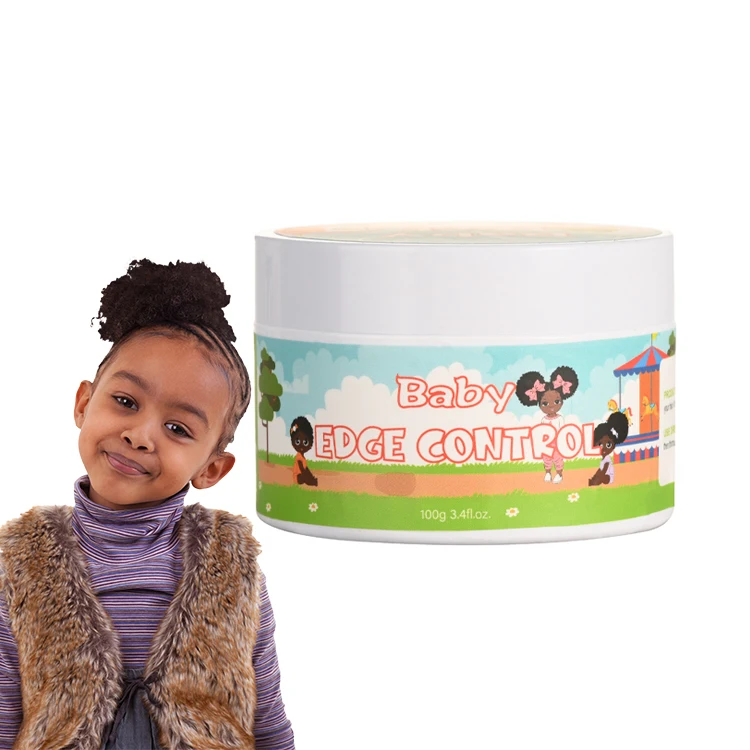 Huati Sifuli Baby double sided edge control gel brush comb wit curly hair control curly styling gel brush with gel for baby hair